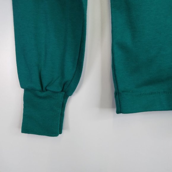 L.L. Bean Green Turtleneck Long Sleeves Top Shirt Size L - Picture 8 of 8